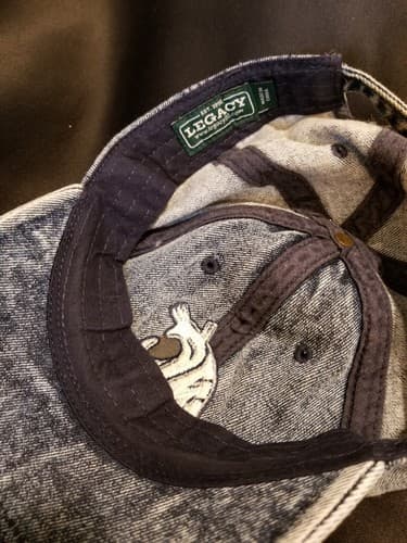 Rare Vtg WSU Washington State Cougars Denim Jean Hat Legacy College Adjustable - Thumbnail 8
