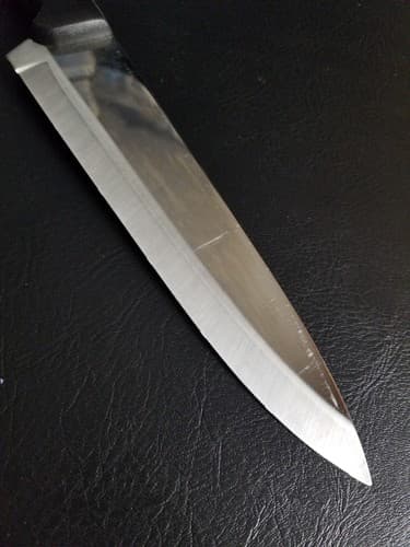 JA Henckels International Chefs Knife 8" Blade Eversharp Pro Black Handle - Thumbnail 6
