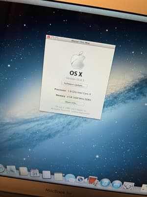 2012 Apple MacBook Air A1466 13" 1.8 GHz Intel Core i5 4 GB 1600 MHz Laptop - Thumbnail 7