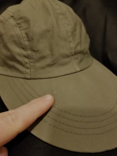 Vintage CC Filson M Long Bill Hat Fly Fishing Cap Green Lightweight w/ Leather - Thumbnail 6