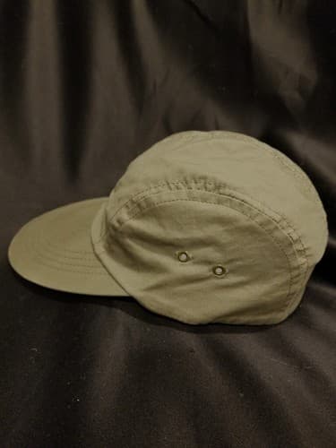 Vintage CC Filson M Long Bill Hat Fly Fishing Cap Green Lightweight w/ Leather - Thumbnail 2