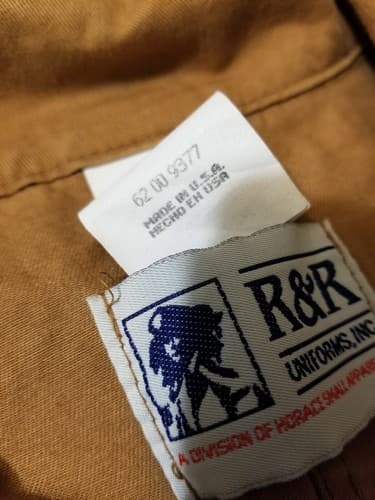 Vtg Jumpsuit Brown 38 Short USA Army Corps Engineers Coveralls R&R Uniform - Thumbnail 7