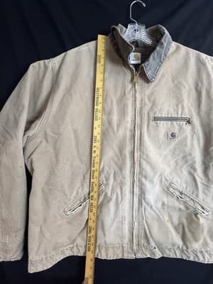 Vtg Carhartt Detroit J97 SDL Jacket Mens 3XL Saddle Brown Blanket Lined XXXL USA - Thumbnail 11