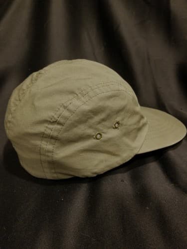 Vintage CC Filson M Long Bill Hat Fly Fishing Cap Green Lightweight w/ Leather - Thumbnail 4
