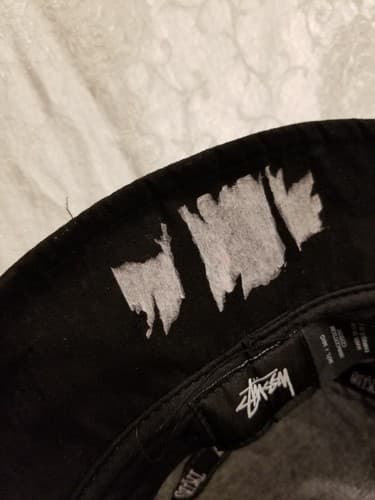 STUSSY BUCKET HAT M / L Hip Hop 90s Designer Angeles Paris York Tokyo Grey Black - Thumbnail 6
