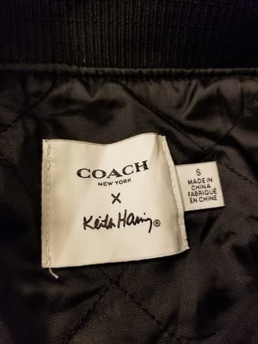 Coach X Keith Haring Love Liberty Jacket Small S Statue of Bomber Track Coat NYC - Thumbnail 8