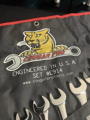 Cougar Pro Combination Wrench #E914 Complete Set 3/8” To 1 1/4” Full Polish SAE - Thumbnail 6