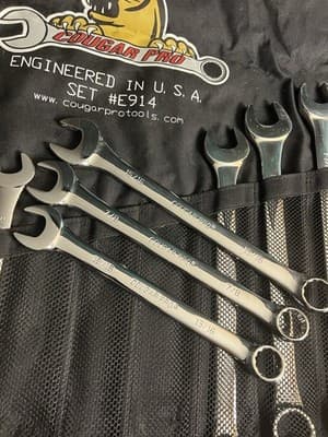 Cougar Pro Combination Wrench #E914 Complete Set 3/8” To 1 1/4” Full Polish SAE - Thumbnail 8