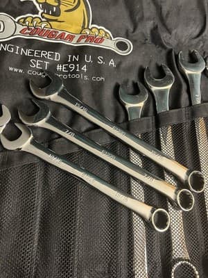 Cougar Pro Combination Wrench #E914 Complete Set 3/8” To 1 1/4” Full Polish SAE - Thumbnail 7