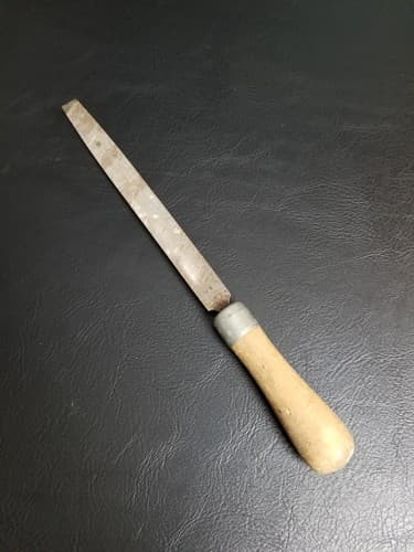 Vintage Nicholson 08560 Mill Smooth Hand File 8" - Made In USA Wood Handle - Image 1