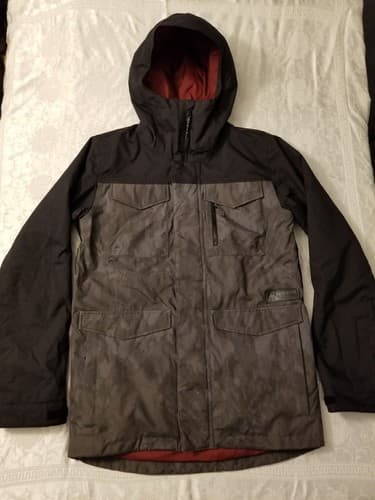 Burton Men's S MB Covert Shell JK Jacket Cloud Shadows Ski/Snowboard Gray - Image 1