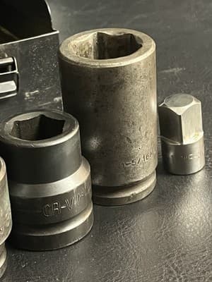 Mixed Large Socket Lot 11 pcs 2″ - 1” USA Pittsburgh Case CR-V Proto Matco Set - Thumbnail 11