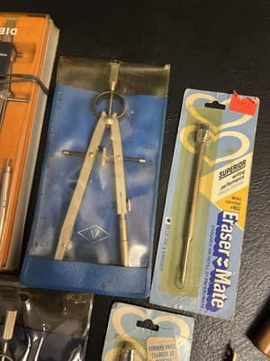 Vtg Lot Drafting Tools Drawing 5 Compass Germany C-thru DI-26 Dietzgen Pickett - Thumbnail 6