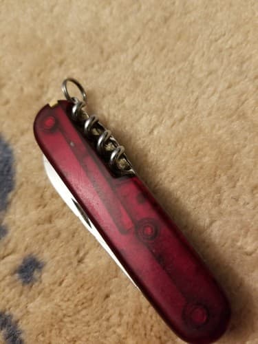Victorinox Swiss Army Knife Multi Tool Economy Red Translucent! 7 Pc Wine Opener - Thumbnail 19