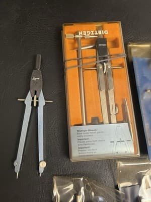 Vtg Lot Drafting Tools Drawing 5 Compass Germany C-thru DI-26 Dietzgen Pickett - Thumbnail 7