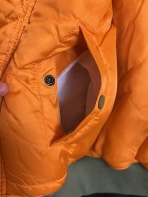 Alpha Industries Jacket Mens Medium Green MA-1 Bomber Reversible Flyers Zip - Thumbnail 5