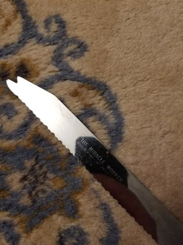 Vtg Regent Sheffield Stainless Steel Knife The Miracle Worker England Starburst - Thumbnail 4