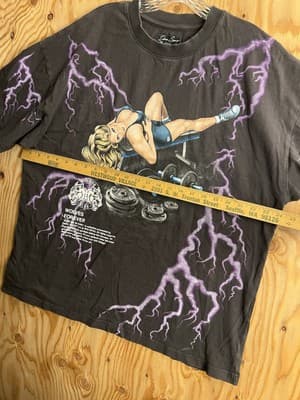 Darc Sport Wolves Club Bury Me in Darc Woman Weights Workout Lightening Tee - Thumbnail 8