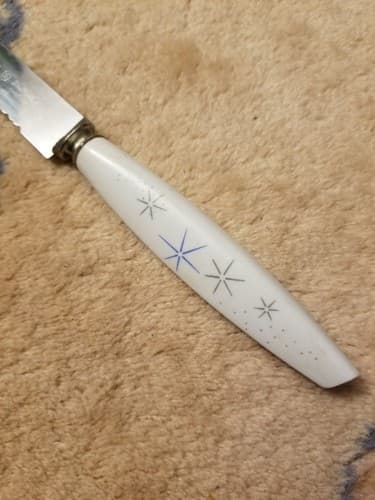 Vtg Regent Sheffield Stainless Steel Knife The Miracle Worker England Starburst - Thumbnail 2