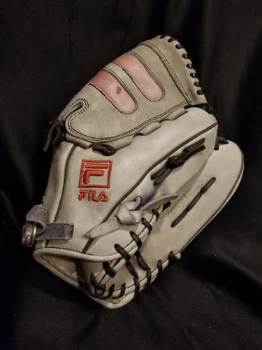 RARE FILA Leather P120 12” Patina Blue Fade Baseball Softball Glove Left Hand - Thumbnail 2