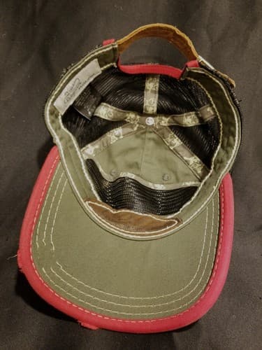Vintage True Religion Distressed Embroidered Horseshoe Cap Adjustable Leather - Thumbnail 6