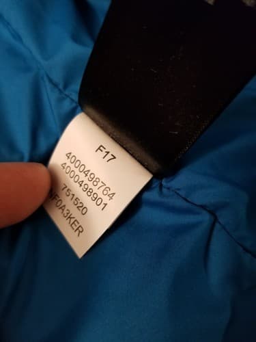 The North Face Mens L Puffer Bombay Vest Full Zip Stand-Up Blue Insulated Puff - Thumbnail 6