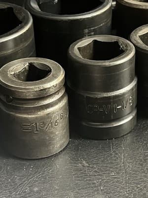 Mixed Large Socket Lot 11 pcs 2″ - 1” USA Pittsburgh Case CR-V Proto Matco Set - Thumbnail 7