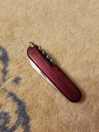 Victorinox Swiss Army Knife Multi Tool Economy Red Translucent! 7 Pc Wine Opener - Thumbnail 18