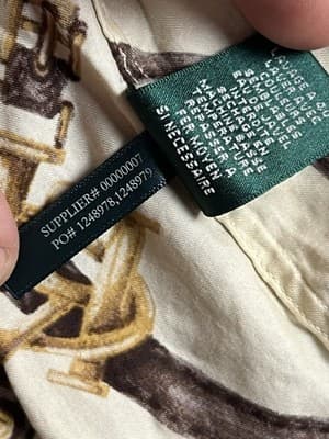 Ralph Lauren Shirt L Horse Bit Bridle Equestrian Gold Polo Top Blouse Button Up - Thumbnail 10