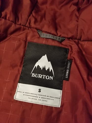 Burton Men's S MB Covert Shell JK Jacket Cloud Shadows Ski/Snowboard Gray - Thumbnail 4