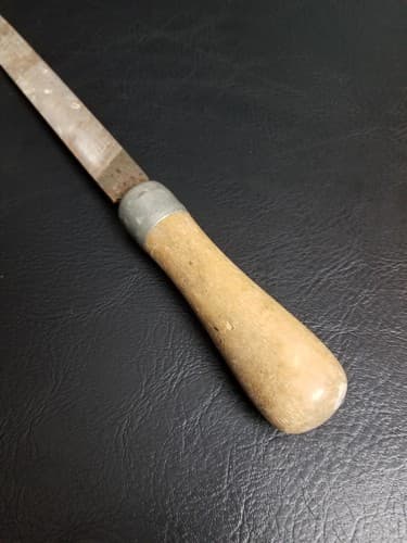 Vintage Nicholson 08560 Mill Smooth Hand File 8" - Made In USA Wood Handle - Thumbnail 2