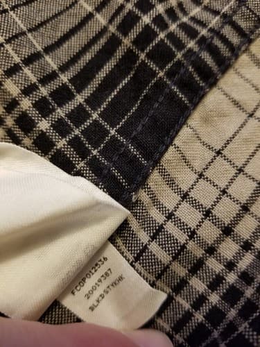 Filson Long Sleeve Flannel Plaid Shirt Mens Medium Black Grey White Button Up - Thumbnail 9
