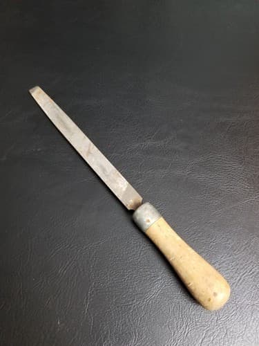 Vintage Nicholson 08560 Mill Smooth Hand File 8" - Made In USA Wood Handle - Thumbnail 6