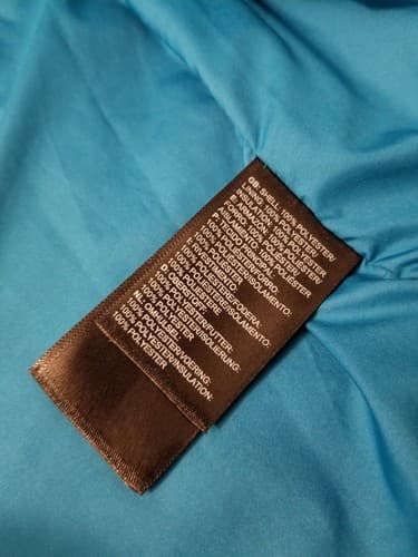The North Face Mens L Puffer Bombay Vest Full Zip Stand-Up Blue Insulated Puff - Thumbnail 8