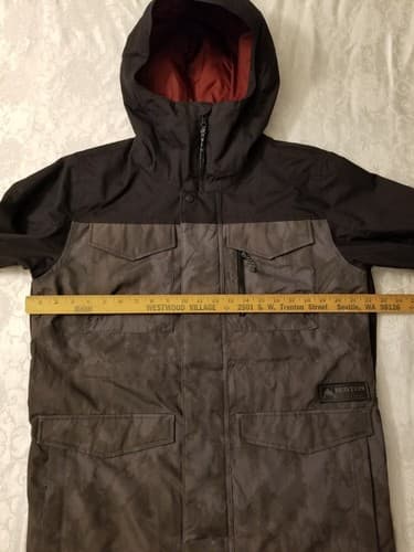 Burton Men's S MB Covert Shell JK Jacket Cloud Shadows Ski/Snowboard Gray - Thumbnail 12