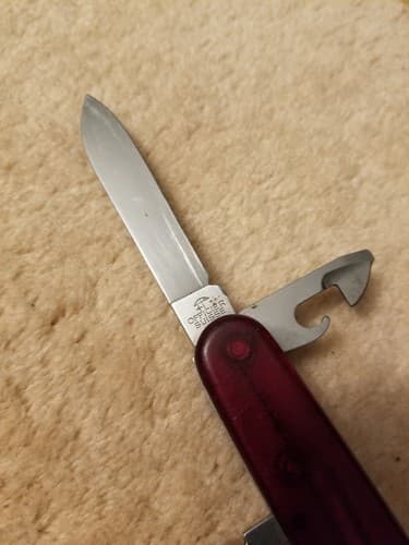 Victorinox Swiss Army Knife Multi Tool Economy Red Translucent! 7 Pc Wine Opener - Thumbnail 10