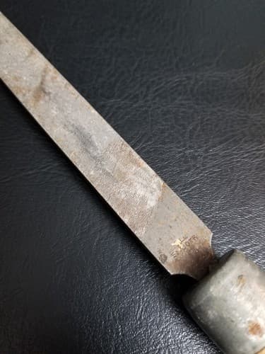 Vintage Nicholson 08560 Mill Smooth Hand File 8" - Made In USA Wood Handle - Thumbnail 8