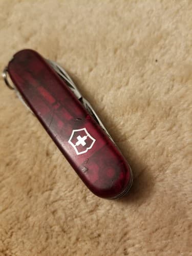 Victorinox Swiss Army Knife Multi Tool Economy Red Translucent! 7 Pc Wine Opener - Thumbnail 16