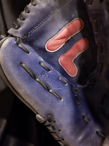 RARE FILA Leather P120 12” Patina Blue Fade Baseball Softball Glove Left Hand - Thumbnail 4
