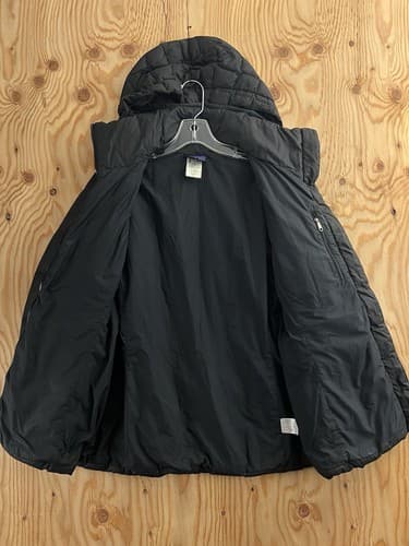 PATAGONIA Down With It Jacket Hooded WOMENS M Black Puffer Square Quilted #28490 - Thumbnail 3