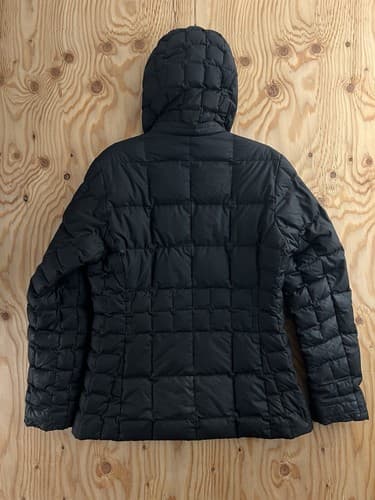 PATAGONIA Down With It Jacket Hooded WOMENS M Black Puffer Square Quilted #28490 - Thumbnail 10