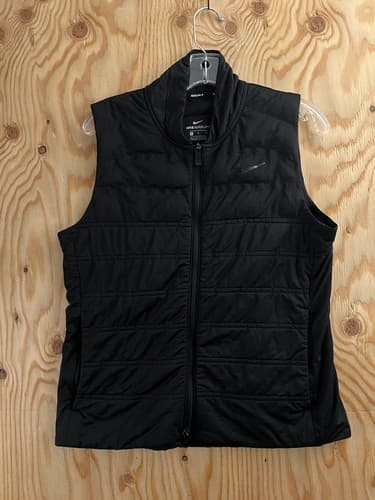 Nike Womens M Aeroloft Therma Golf Vest Black Full Zip Gilet Running 930236-010 - Image 1