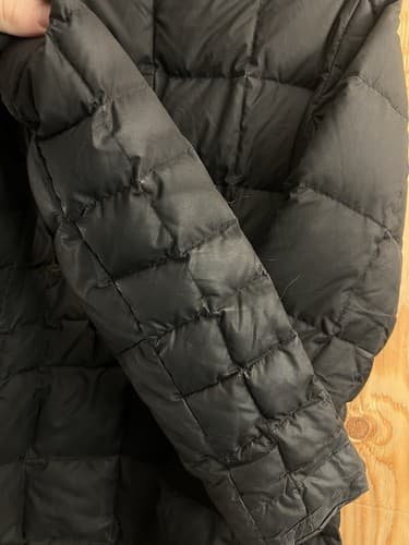 PATAGONIA Down With It Jacket Hooded WOMENS M Black Puffer Square Quilted #28490 - Thumbnail 14