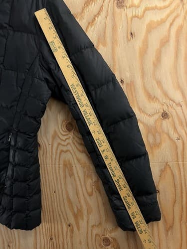 PATAGONIA Down With It Jacket Hooded WOMENS M Black Puffer Square Quilted #28490 - Thumbnail 17