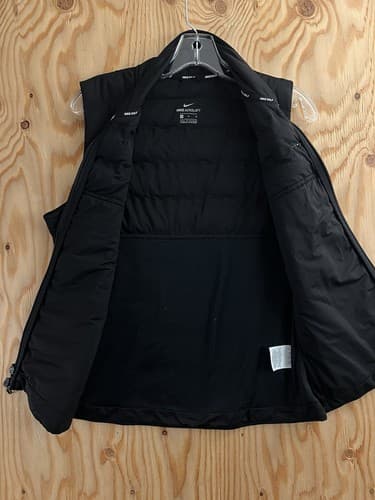 Nike Womens M Aeroloft Therma Golf Vest Black Full Zip Gilet Running 930236-010 - Thumbnail 3