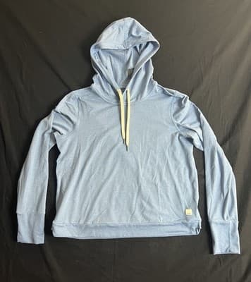 Vuori Halo Essential Hoodie Womens S Blue Dream Knit Pullover VW226 - Image 1