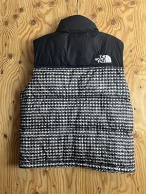 Supreme x The North Face Studded Nuptse Vest Mens M Black Puffer Hoody Jacket - Thumbnail 6