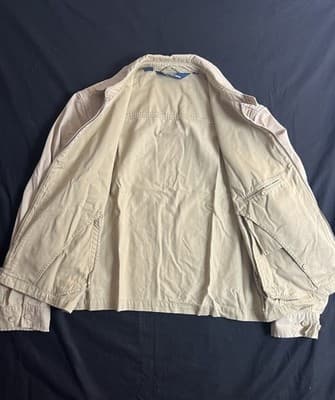 VTG Polo Ralph Lauren Harrington Jacket Mens L Unlined Bomber Canvas USA 1990s - Thumbnail 11