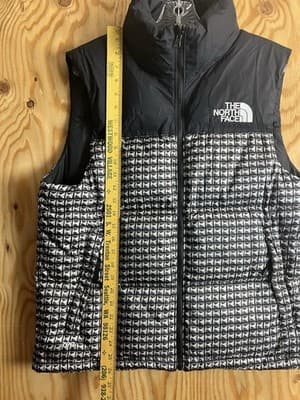 Supreme x The North Face Studded Nuptse Vest Mens M Black Puffer Hoody Jacket - Thumbnail 12