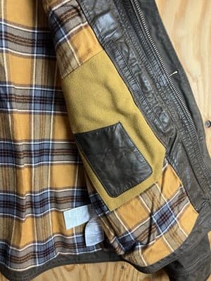 RARE Timberland Mount Davis Mixed-Media Leather/ Waxed Canvas Chore Coat Jacket - Thumbnail 11
